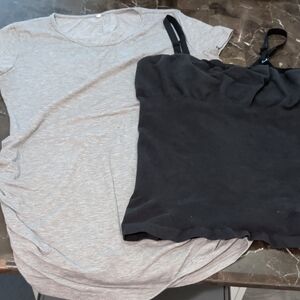(2) Large Maternity Tops